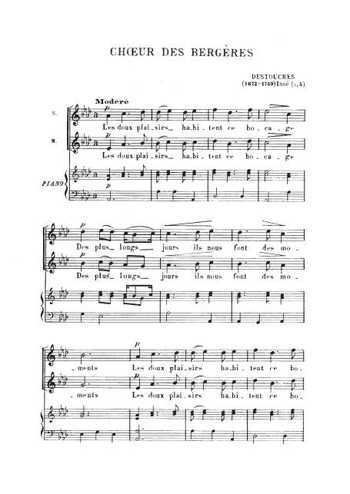 Choeur des bergères